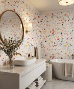 colorful terrazzo wallpaper