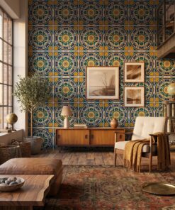 mexican talavera tile wallpaper