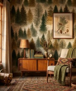 pine forest wallpaper