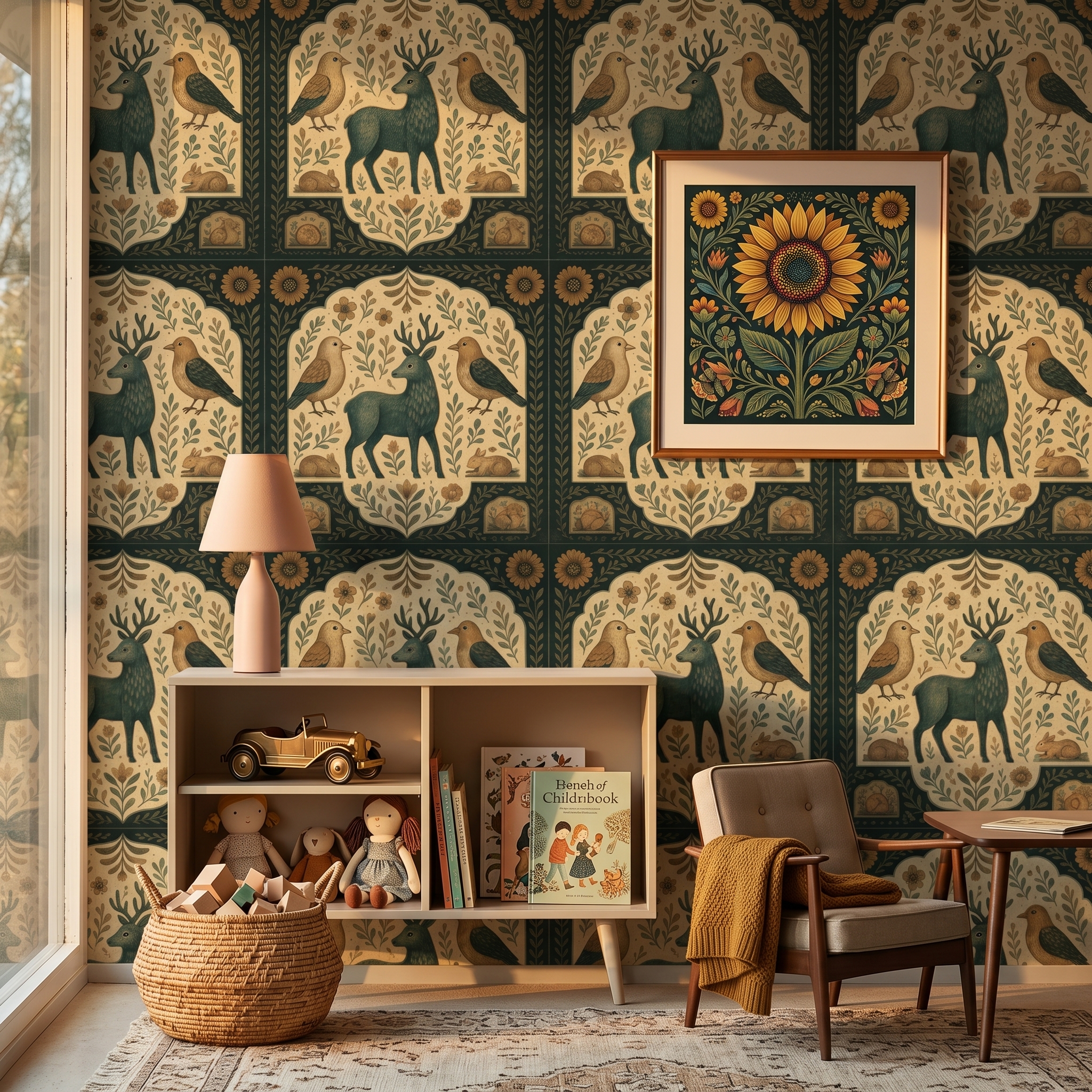 nordic folk wallpaper