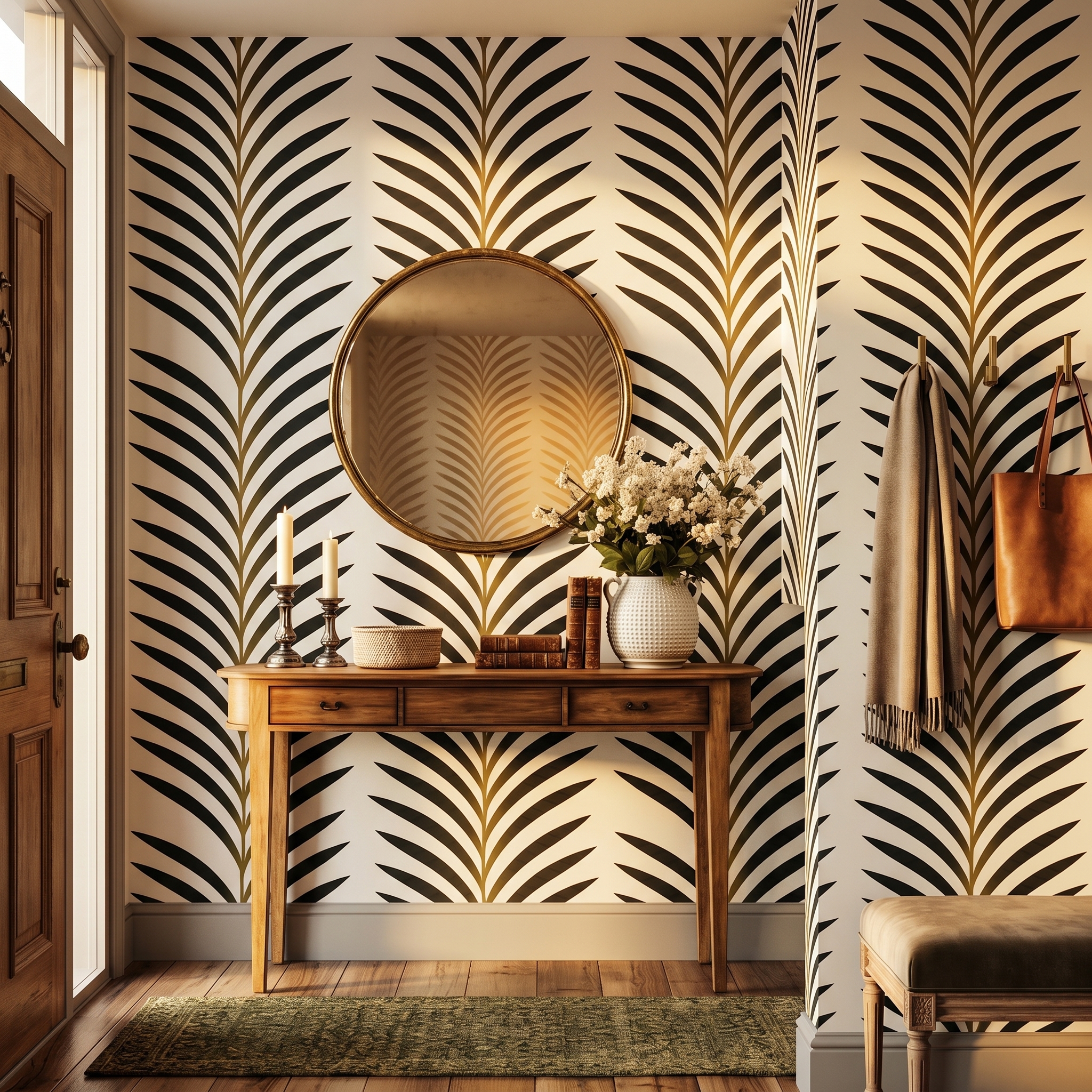palm leaf wallpaper
