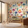mushroom wallpaper for kids