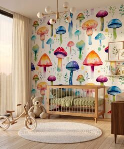 mushroom wallpaper for kids