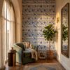 blue chinoiserie wallpaper