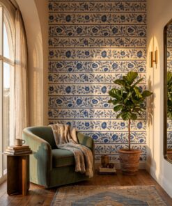 blue chinoiserie wallpaper