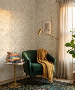 gold peony flower wallpaper