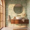 sage green botanical wallpaper