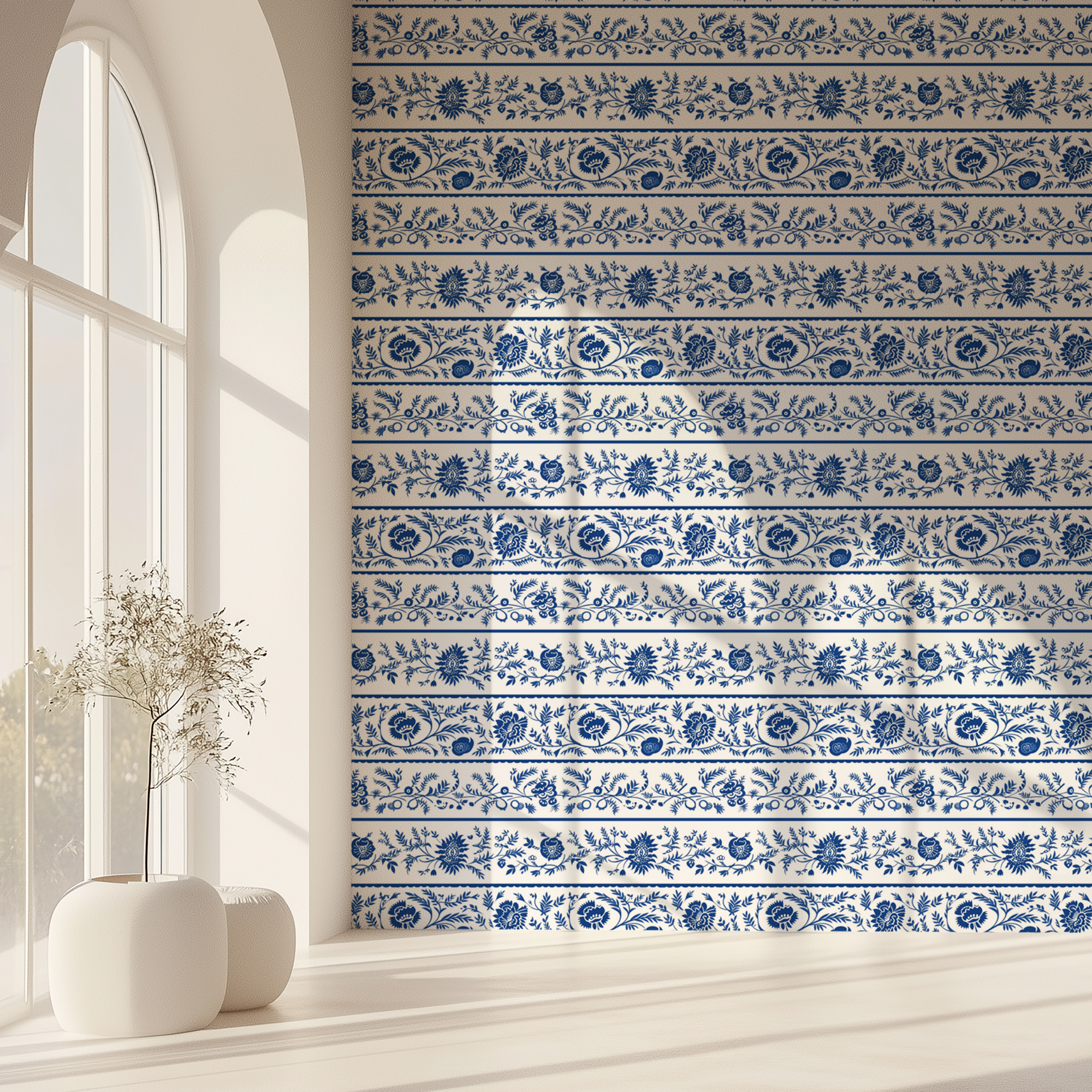 blue chinoiserie wallpaper mockup 5