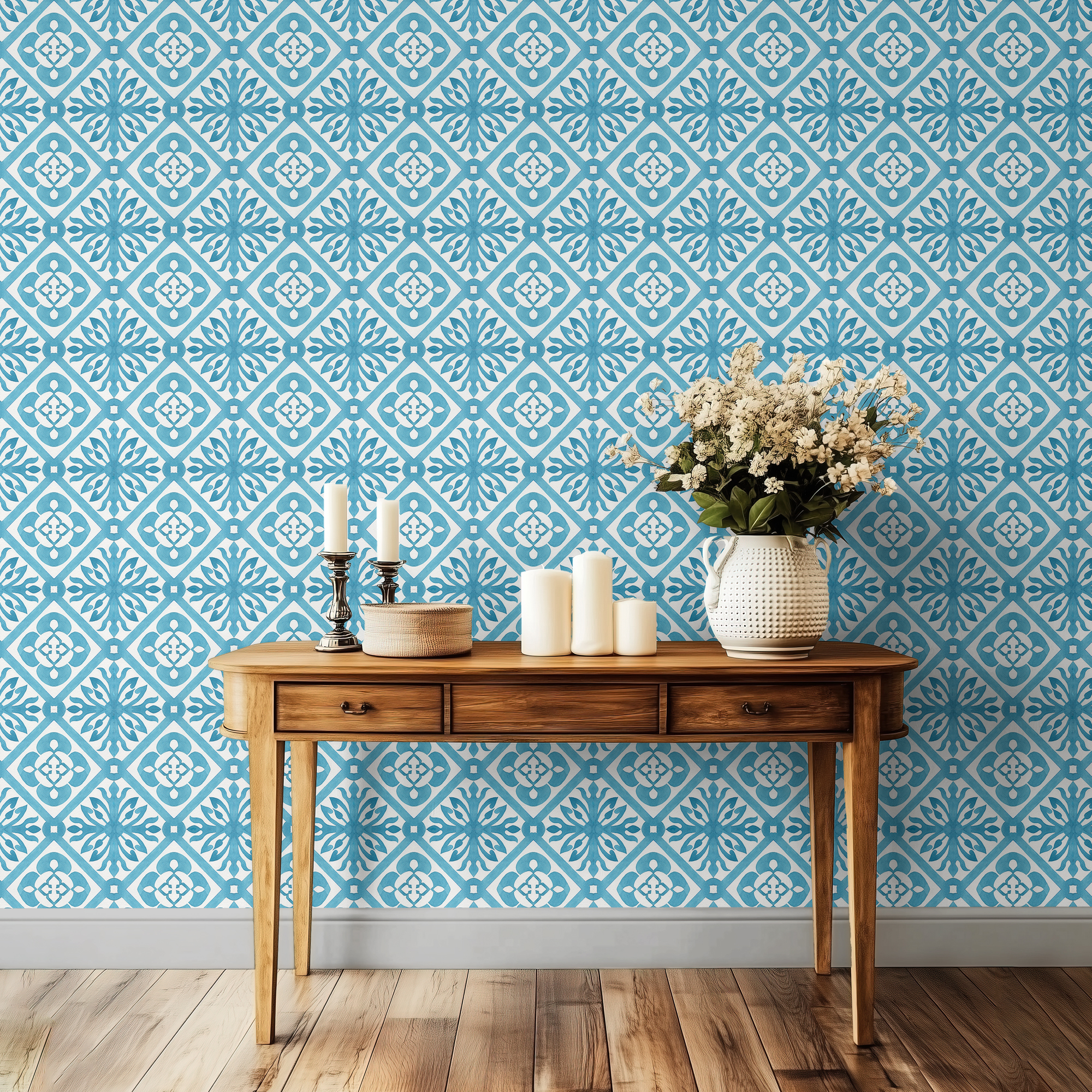 blue moroccan wallpaper 3 mockup 1