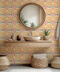 colorful moroccan wallpaper