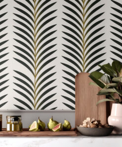 Modern Tropical Palm Leaf Wallpaper - Image 8