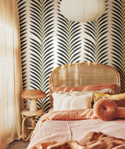 Modern Tropical Palm Leaf Wallpaper - Image 6