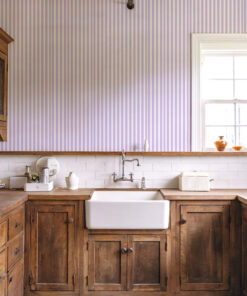 Lavender Stripe Wallpaper – Purple Vertical Lines - Image 3