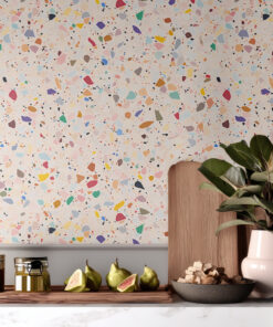 Colorful Terrazzo Wallpaper – Modern Concrete - Image 8