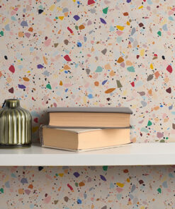 Colorful Terrazzo Wallpaper – Modern Concrete - Image 4
