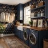 Black and Gold Damask Wallpaper
