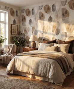 Beige Watercolor Abstract Wallpaper