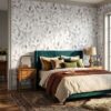 Neutral Botanical Leaf Wallpaper