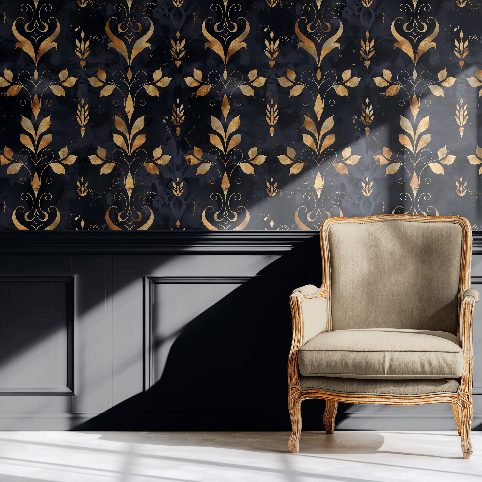 black and gold damask mockup 3