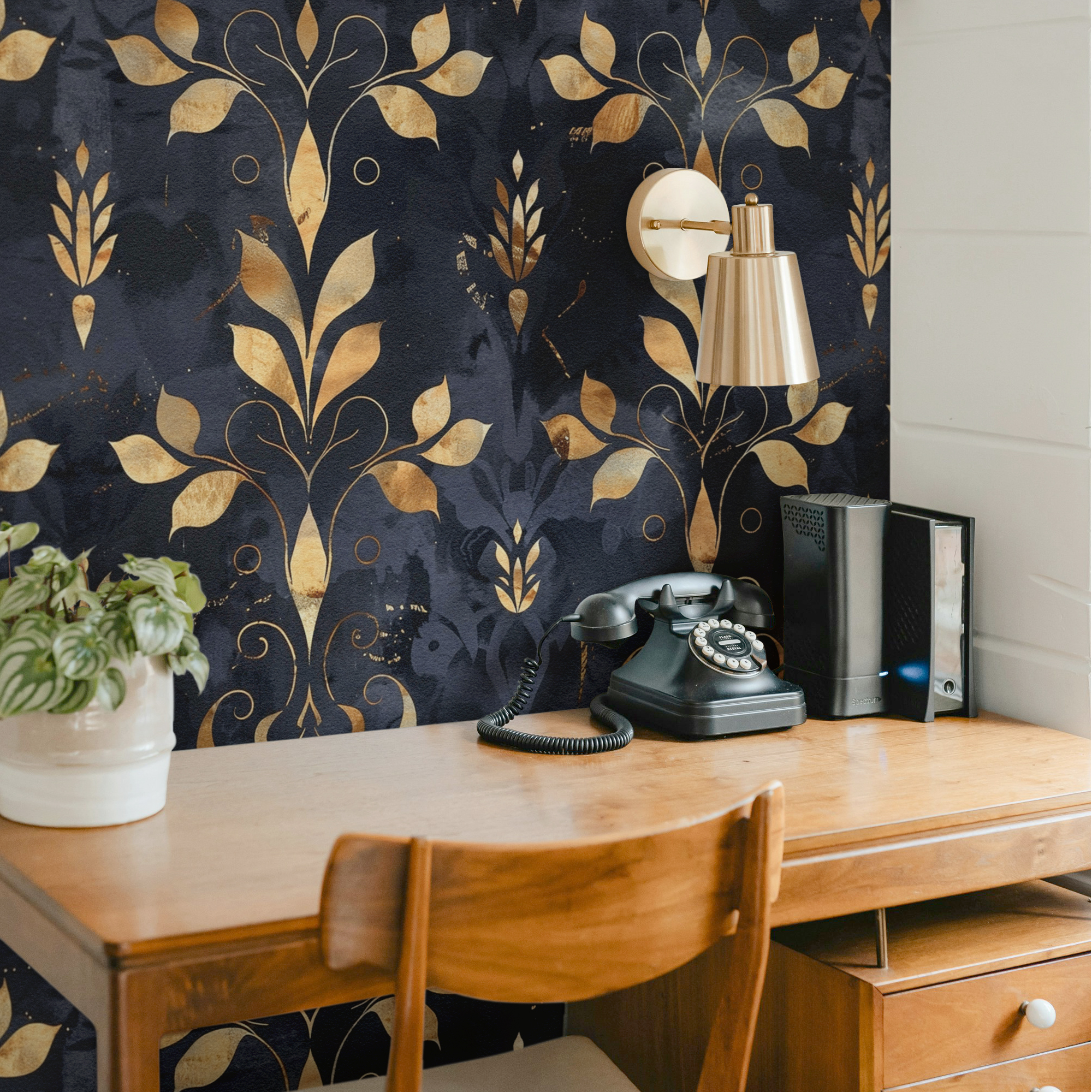 black and gold damask mockup 6