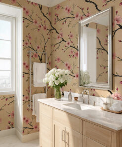 Alternative view of Japanese Cherry Blossom Wallpaper