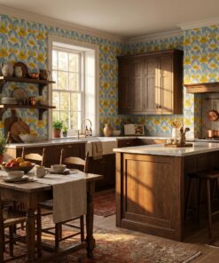 Oversized Sketch Floral Wallpaper