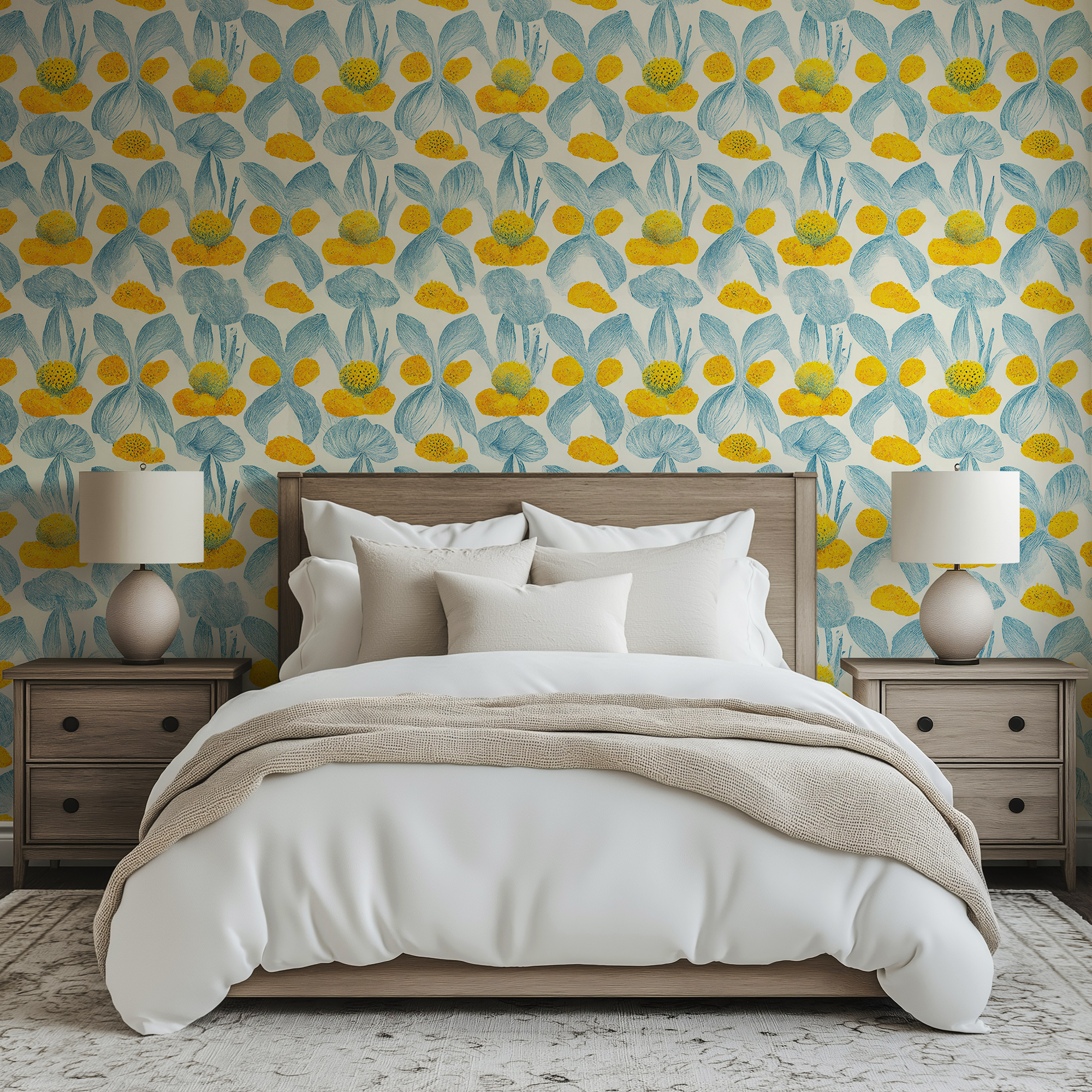 hand painted bold flowers mockup 1