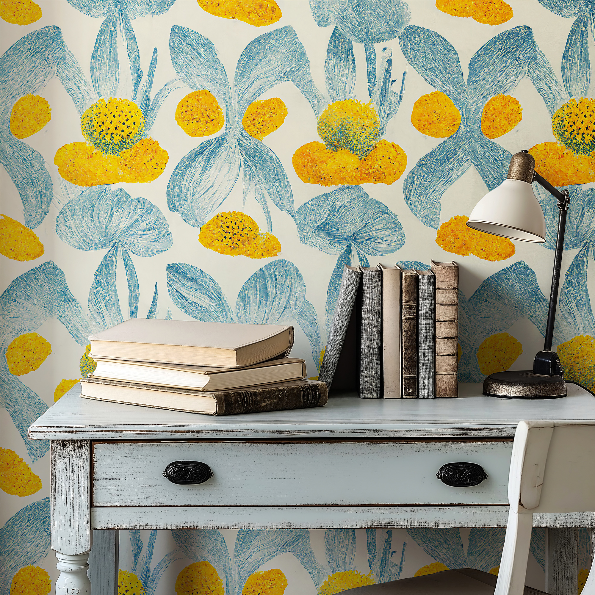 hand painted bold flowers mockup 3