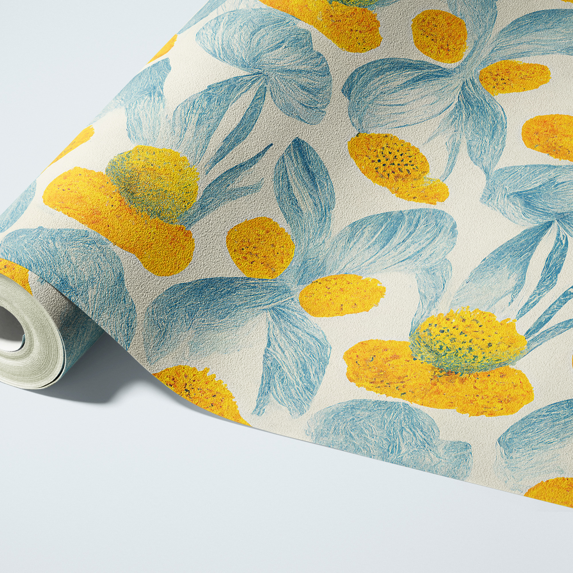 hand painted bold flowers mockup 9