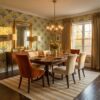 Art Deco gold peel and stick wallpaper