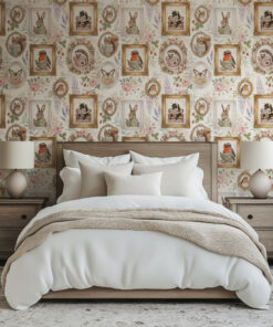 Cottagecore Reading Animals Wallpaper - Image 6