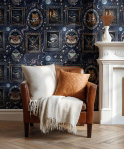Celestial Reading Animals Wallpaper - Image 3
