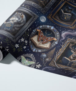 Alternative view of Celestial Reading Animals Wallpaper