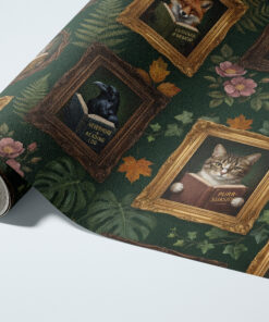 Alternative view of Dark Academia Reading Animals Wallpaper